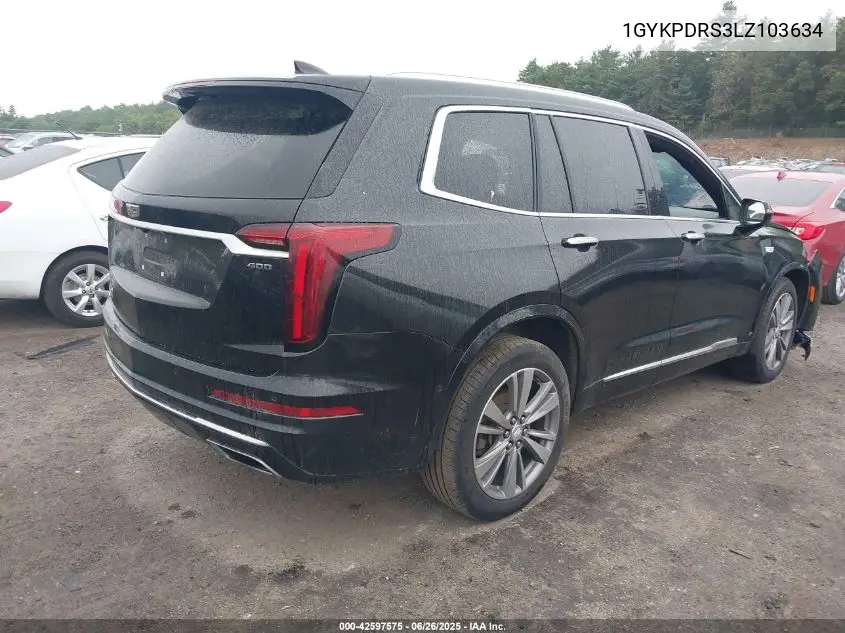 2020 Cadillac Xt6 Awd Premium Luxury VIN: 1GYKPDRS3LZ103634 Lot: 42597575