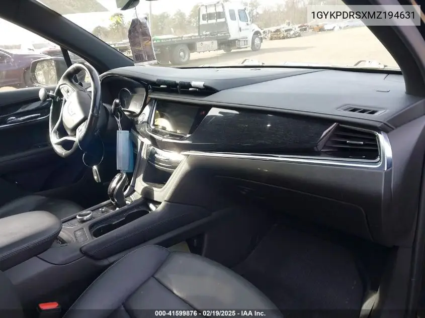 2021 Cadillac Xt6 Awd Premium Luxury VIN: 1GYKPDRSXMZ194631 Lot: 41599876