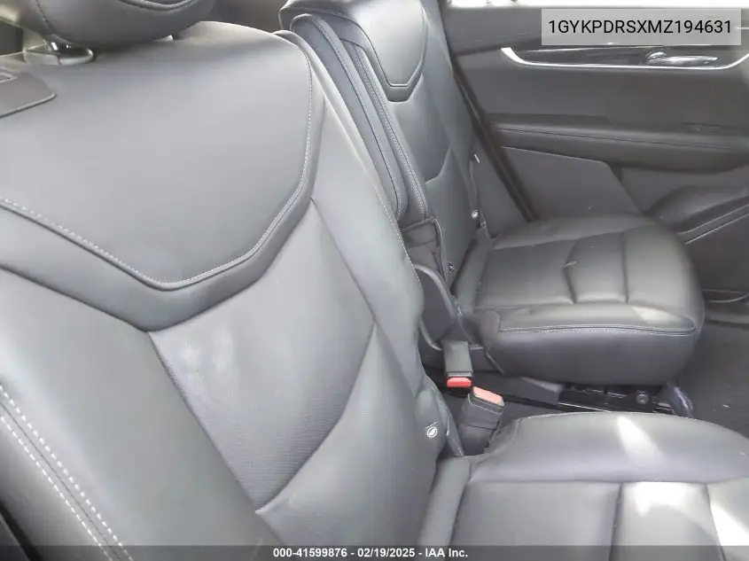 2021 Cadillac Xt6 Awd Premium Luxury VIN: 1GYKPDRSXMZ194631 Lot: 41599876