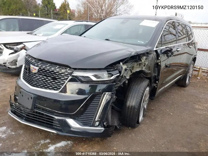 2021 Cadillac Xt6 Awd Premium Luxury VIN: 1GYKPDRS9MZ120150 Lot: 41715368