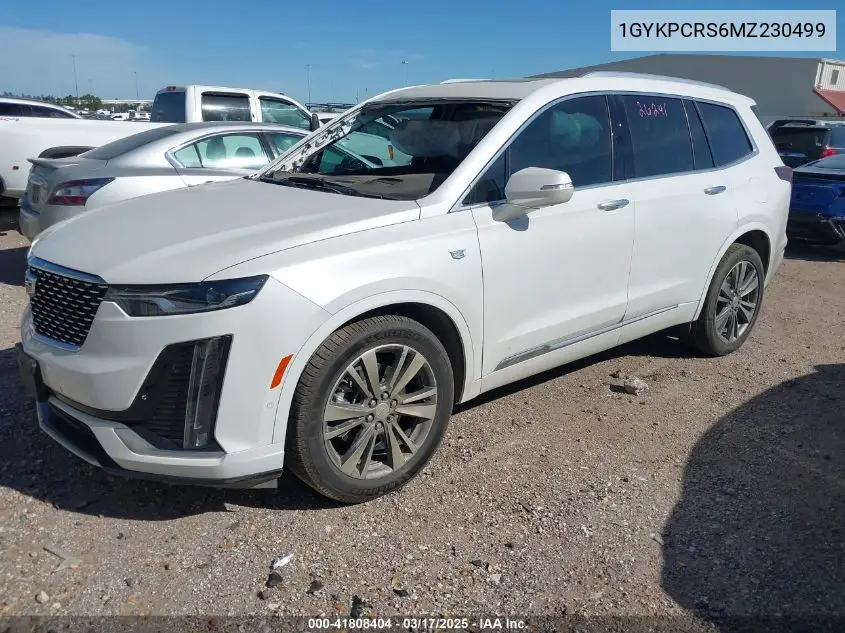2021 Cadillac Xt6 Fwd Premium Luxury VIN: 1GYKPCRS6MZ230499 Lot: 41808404