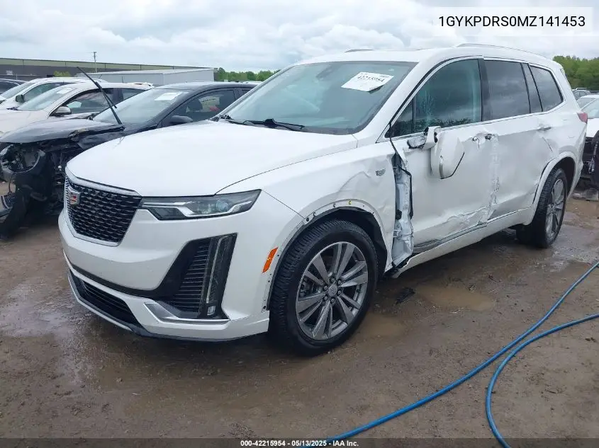 2021 Cadillac Xt6 Awd Premium Luxury VIN: 1GYKPDRS0MZ141453 Lot: 42215954