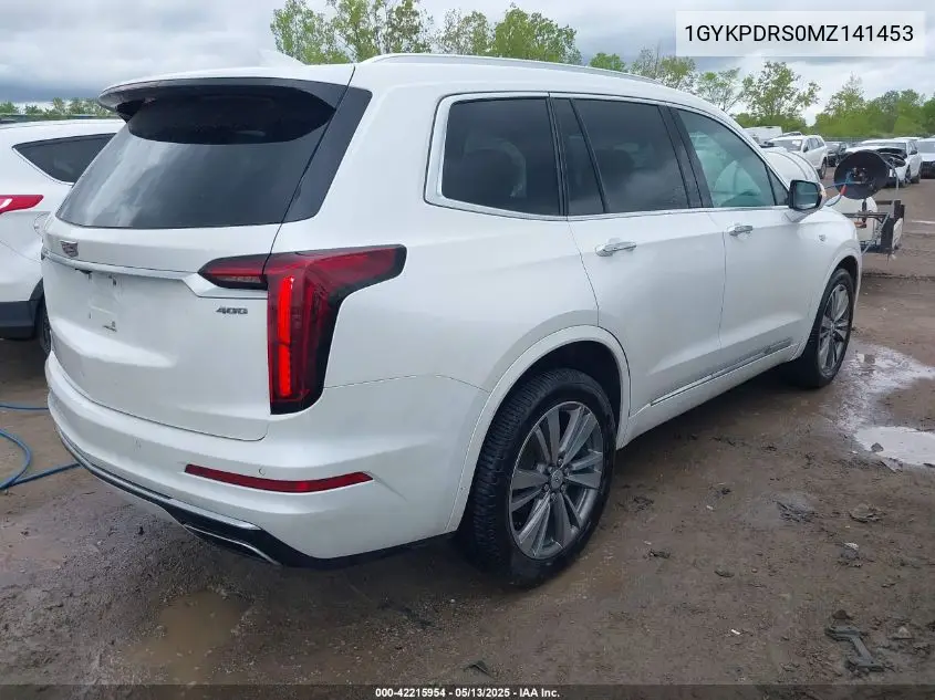 2021 Cadillac Xt6 Awd Premium Luxury VIN: 1GYKPDRS0MZ141453 Lot: 42215954