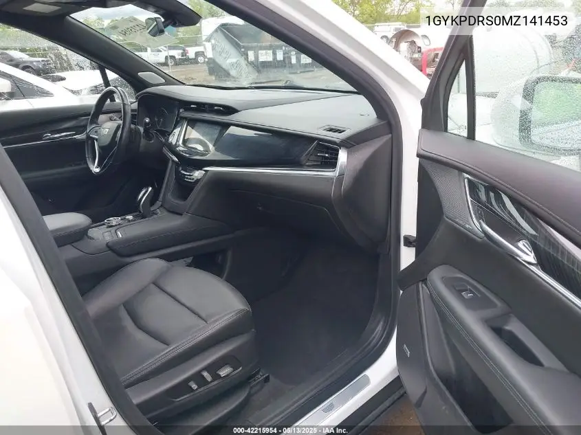 2021 Cadillac Xt6 Awd Premium Luxury VIN: 1GYKPDRS0MZ141453 Lot: 42215954