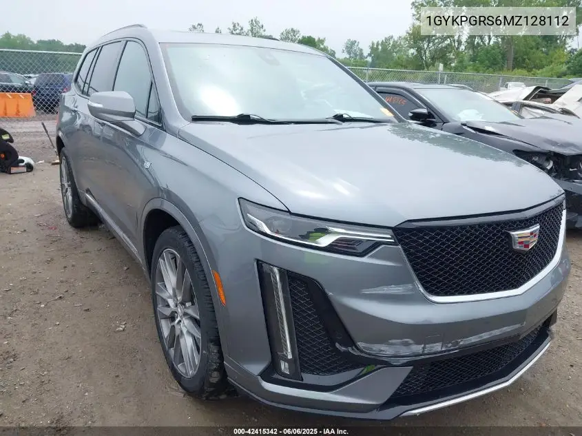 2021 Cadillac Xt6 Awd Sport VIN: 1GYKPGRS6MZ128112 Lot: 42415342