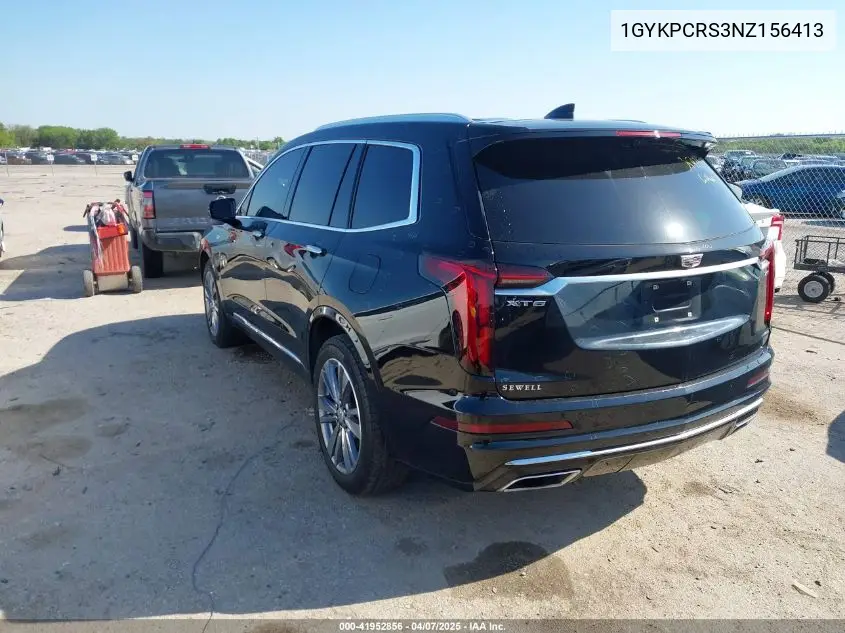 2022 Cadillac Xt6 Fwd Premium Luxury VIN: 1GYKPCRS3NZ156413 Lot: 41952856