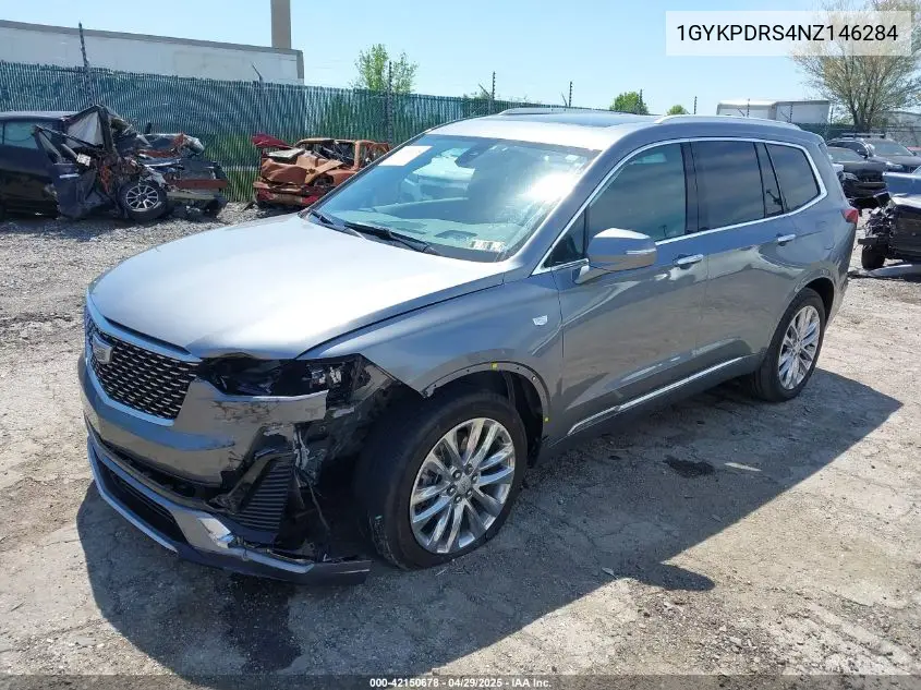 2022 Cadillac Xt6 Awd Premium Luxury VIN: 1GYKPDRS4NZ146284 Lot: 42150678