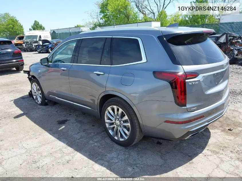 2022 Cadillac Xt6 Awd Premium Luxury VIN: 1GYKPDRS4NZ146284 Lot: 42150678