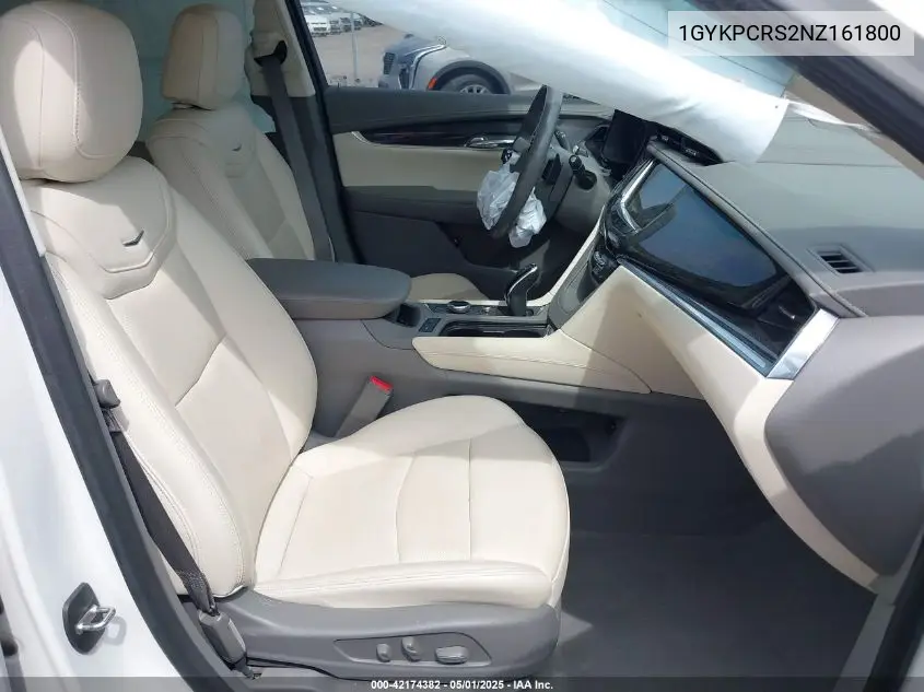 2022 Cadillac Xt6 Fwd Premium Luxury VIN: 1GYKPCRS2NZ161800 Lot: 42174382
