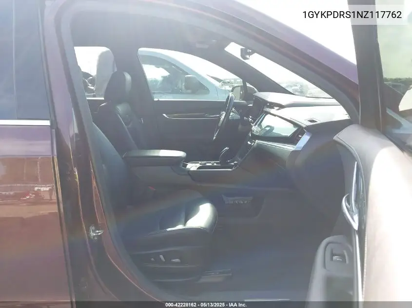 2022 Cadillac Xt6 Awd Premium Luxury VIN: 1GYKPDRS1NZ117762 Lot: 42228162