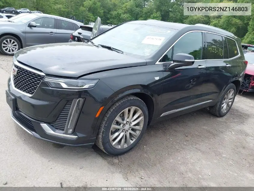 2022 Cadillac Xt6 Awd Premium Luxury VIN: 1GYKPDRS2NZ146803 Lot: 42367128