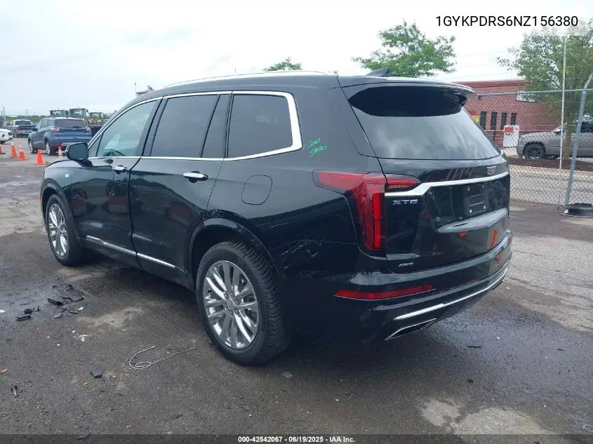 2022 Cadillac Xt6 Awd Premium Luxury VIN: 1GYKPDRS6NZ156380 Lot: 42542067