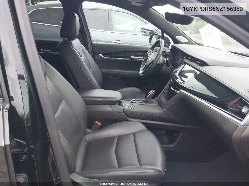 2022 Cadillac Xt6 Awd Premium Luxury VIN: 1GYKPDRS6NZ156380 Lot: 42542067