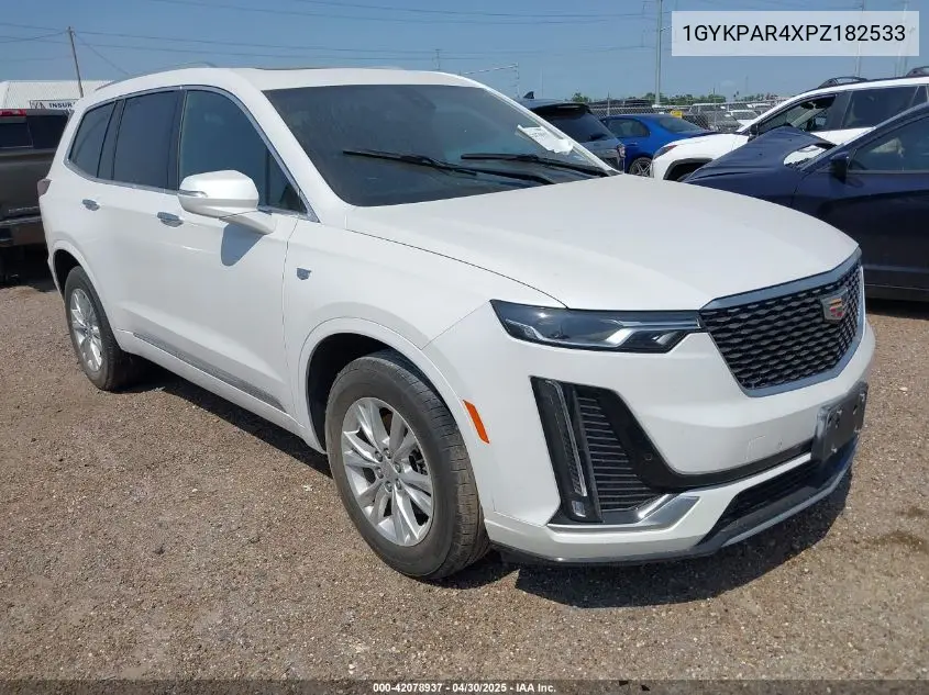 2023 Cadillac Xt6 Fwd Luxury VIN: 1GYKPAR4XPZ182533 Lot: 42078937