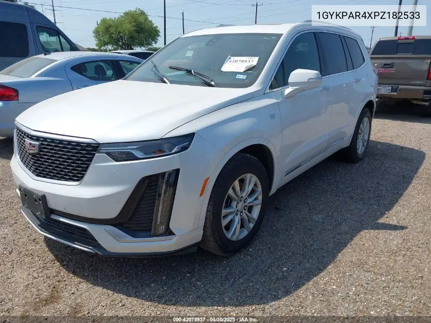 2023 Cadillac Xt6 Fwd Luxury VIN: 1GYKPAR4XPZ182533 Lot: 42078937