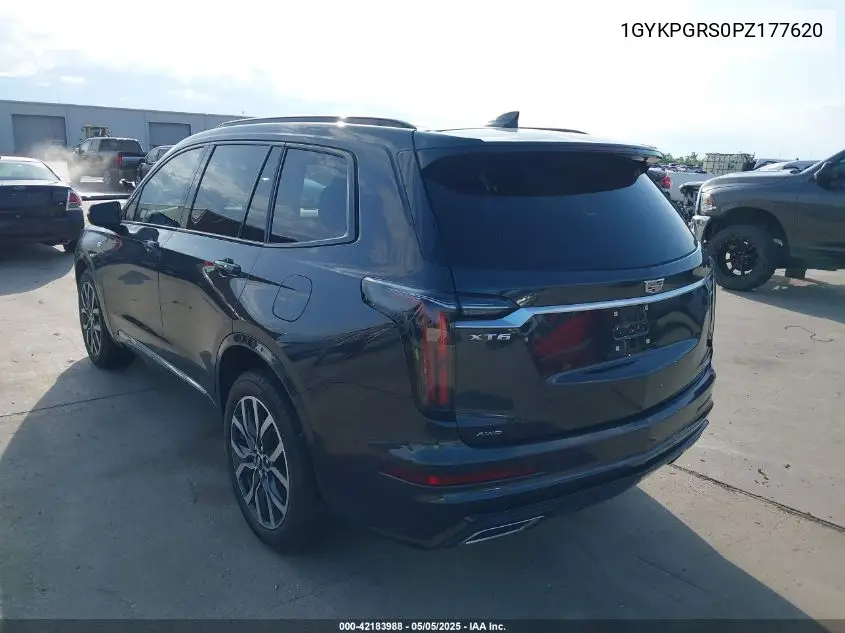 2023 Cadillac Xt6 Awd Sport VIN: 1GYKPGRS0PZ177620 Lot: 42183988
