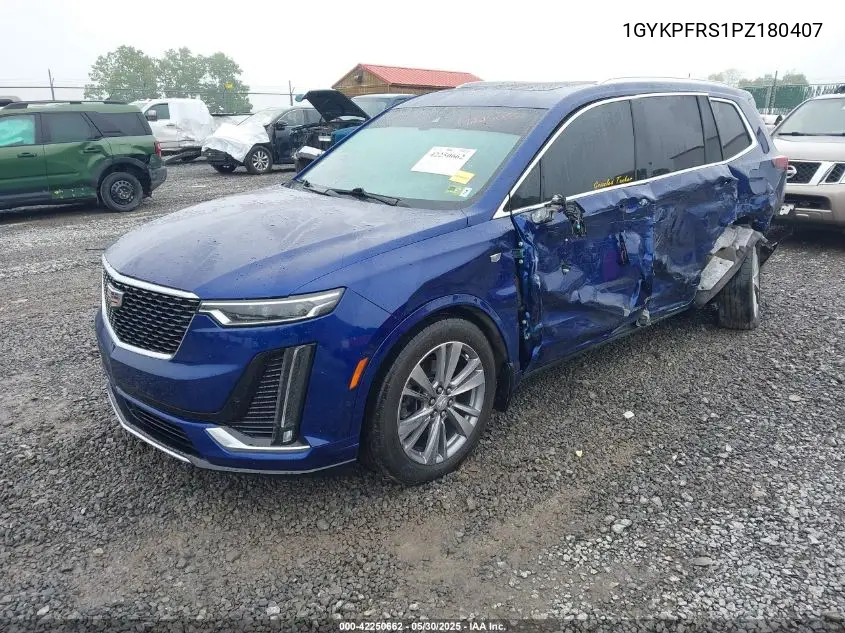 2023 Cadillac Xt6 Awd Premium Luxury VIN: 1GYKPFRS1PZ180407 Lot: 42250662