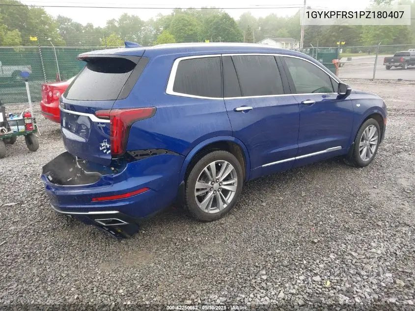 2023 Cadillac Xt6 Awd Premium Luxury VIN: 1GYKPFRS1PZ180407 Lot: 42250662