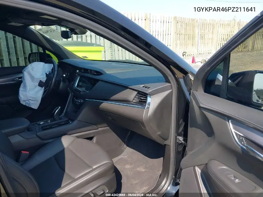 2023 Cadillac Xt6 Fwd Luxury VIN: 1GYKPAR46PZ211641 Lot: 42425668