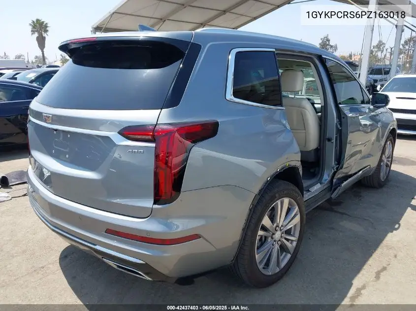 2023 Cadillac Xt6 Fwd Premium Luxury VIN: 1GYKPCRS6PZ163018 Lot: 42437403