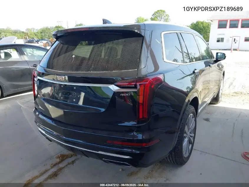 2023 Cadillac Xt6 Awd Premium Luxury VIN: 1GYKPDRSXPZ189689 Lot: 42447212