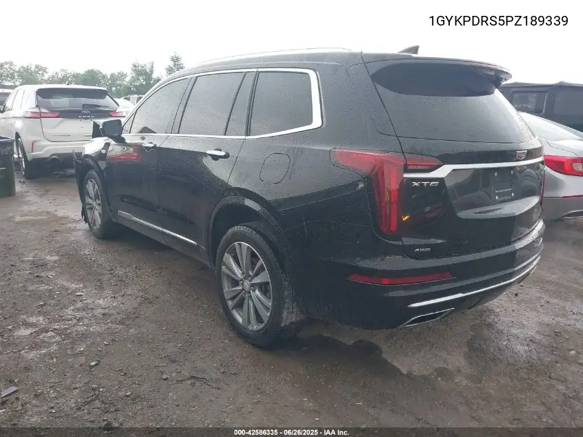 2023 Cadillac Xt6 Awd Premium Luxury VIN: 1GYKPDRS5PZ189339 Lot: 42586335