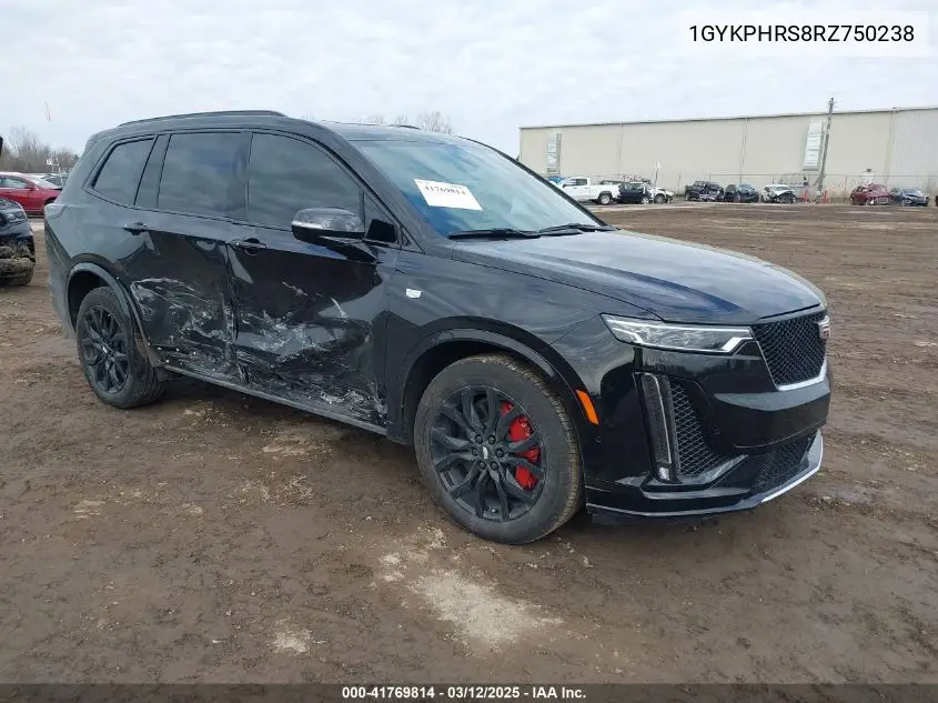 2024 Cadillac Xt6 Awd Sport VIN: 1GYKPHRS8RZ750238 Lot: 41769814