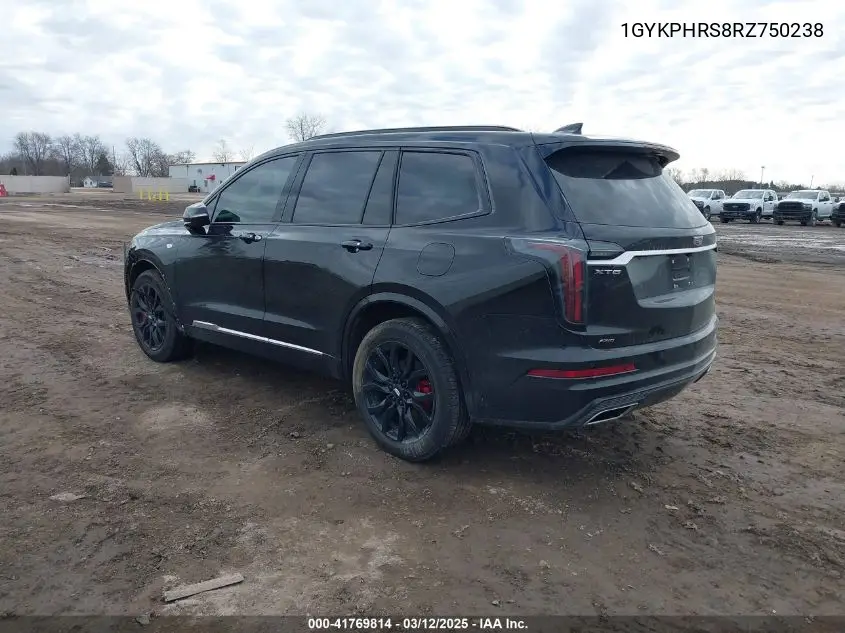 2024 Cadillac Xt6 Awd Sport VIN: 1GYKPHRS8RZ750238 Lot: 41769814