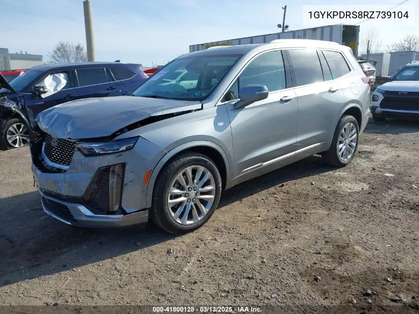 2024 Cadillac Xt6 Awd Premium Luxury VIN: 1GYKPDRS8RZ739104 Lot: 41800128