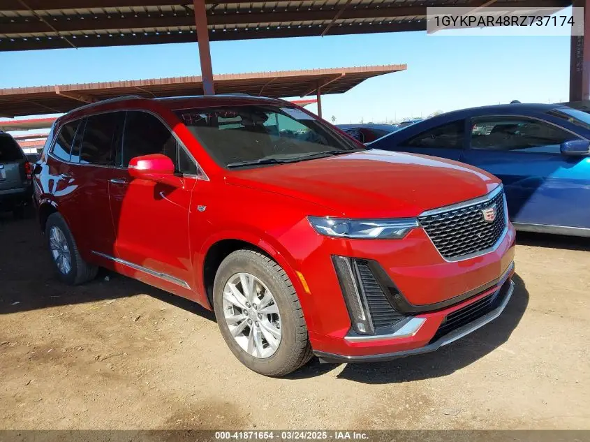 2024 Cadillac Xt6 Fwd Luxury VIN: 1GYKPAR48RZ737174 Lot: 41871654