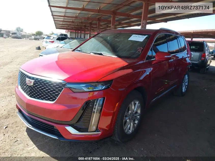 2024 Cadillac Xt6 Fwd Luxury VIN: 1GYKPAR48RZ737174 Lot: 41871654