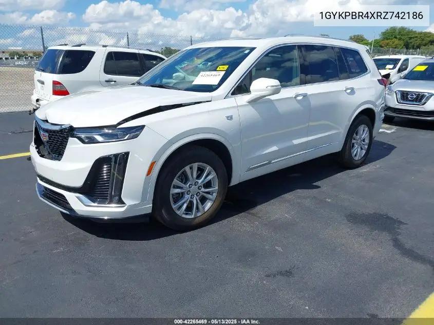 2024 Cadillac Xt6 Awd Luxury VIN: 1GYKPBR4XRZ742186 Lot: 42265469