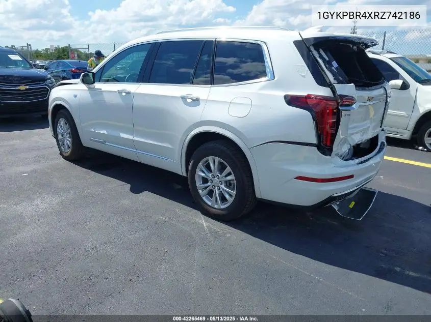 2024 Cadillac Xt6 Awd Luxury VIN: 1GYKPBR4XRZ742186 Lot: 42265469