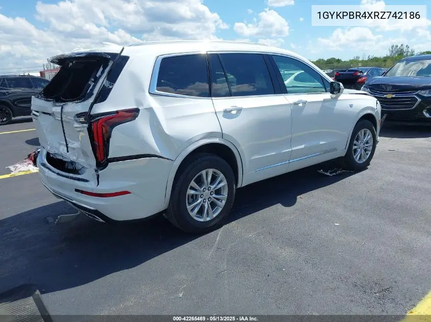 2024 Cadillac Xt6 Awd Luxury VIN: 1GYKPBR4XRZ742186 Lot: 42265469