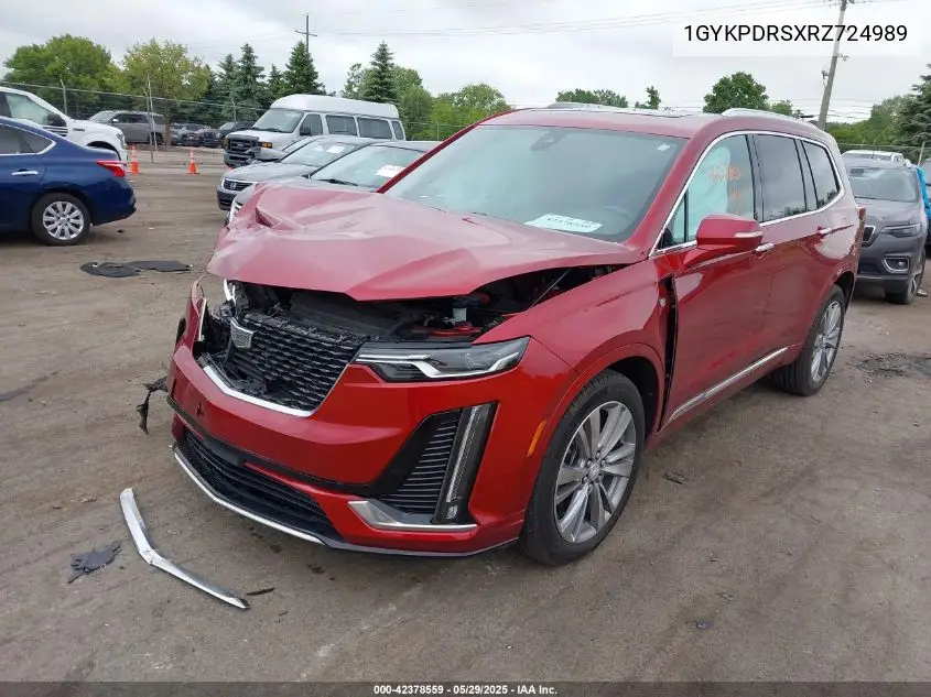2024 Cadillac Xt6 Premium Luxury VIN: 1GYKPDRSXRZ724989 Lot: 42378559