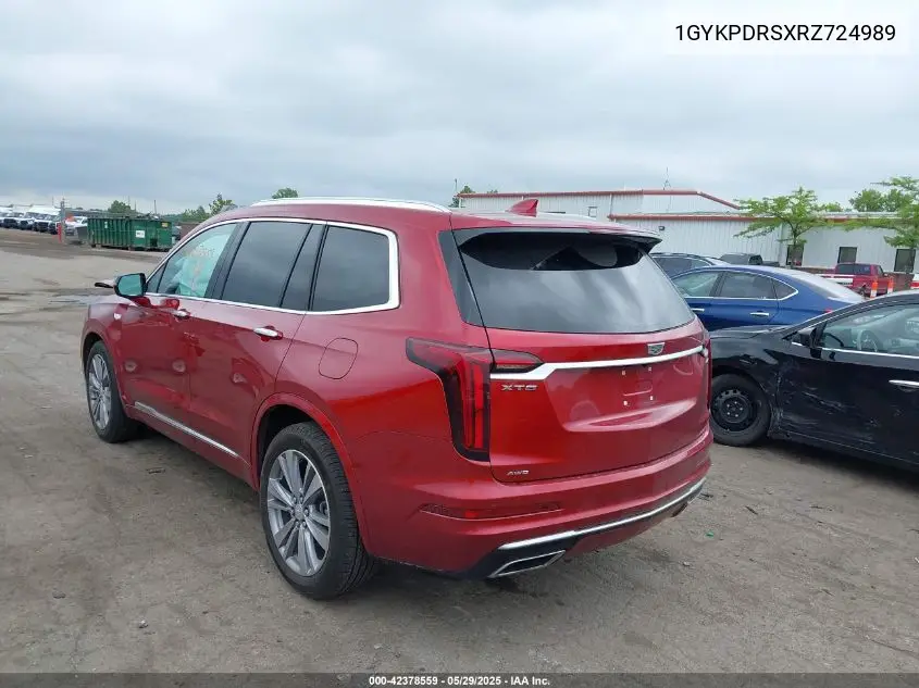 2024 Cadillac Xt6 Premium Luxury VIN: 1GYKPDRSXRZ724989 Lot: 42378559