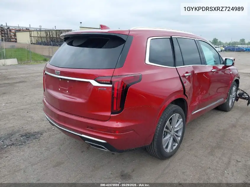 2024 Cadillac Xt6 Premium Luxury VIN: 1GYKPDRSXRZ724989 Lot: 42378559