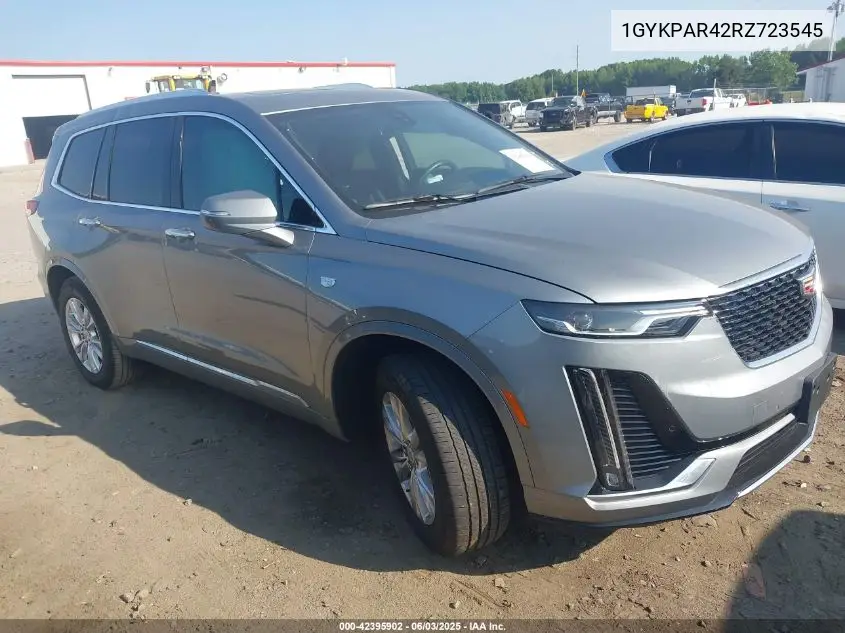 2024 Cadillac Xt6 Fwd Luxury VIN: 1GYKPAR42RZ723545 Lot: 42395902