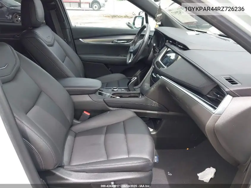 2024 Cadillac Xt6 Fwd Luxury VIN: 1GYKPAR44RZ726236 Lot: 42429917