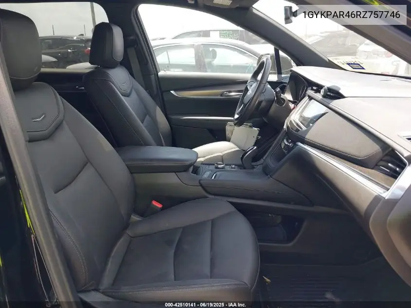 2024 Cadillac Xt6 Fwd Luxury VIN: 1GYKPAR46RZ757746 Lot: 42510141