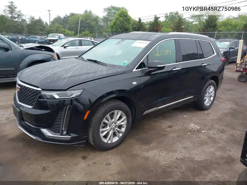 2024 Cadillac Xt6 Awd Luxury VIN: 1GYKPBR45RZ750986 Lot: 42605419
