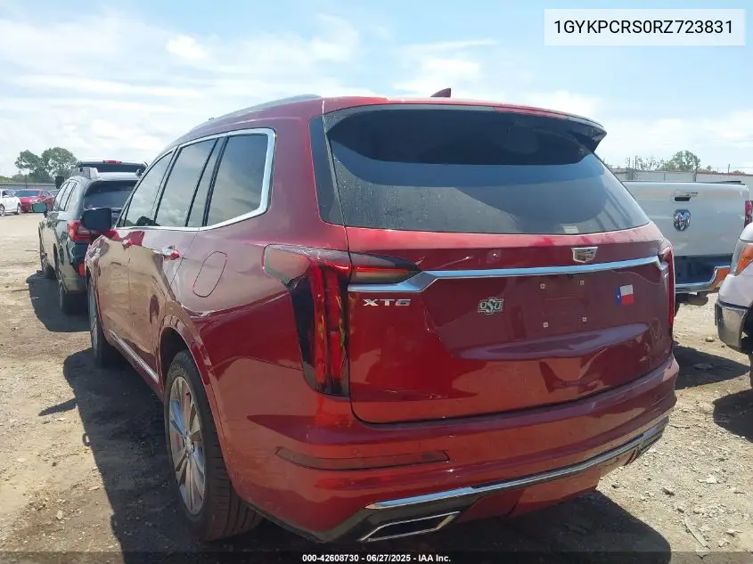 2024 Cadillac Xt6 Fwd Premium Luxury VIN: 1GYKPCRS0RZ723831 Lot: 42608730
