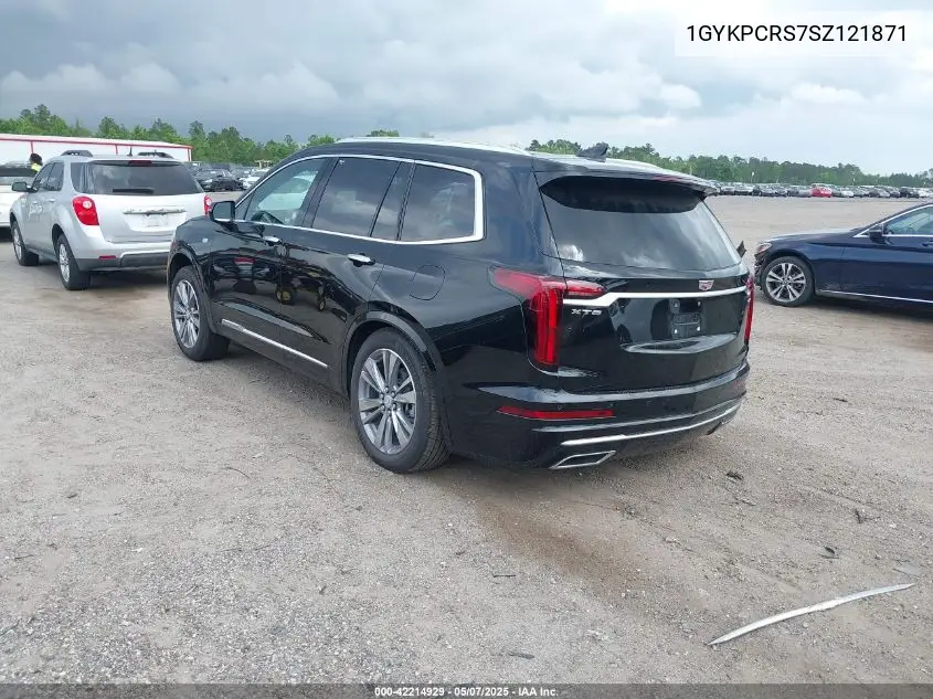 2025 Cadillac Xt6 Fwd Premium Luxury VIN: 1GYKPCRS7SZ121871 Lot: 42214929