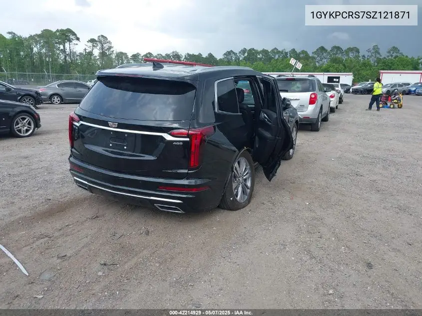 2025 Cadillac Xt6 Fwd Premium Luxury VIN: 1GYKPCRS7SZ121871 Lot: 42214929