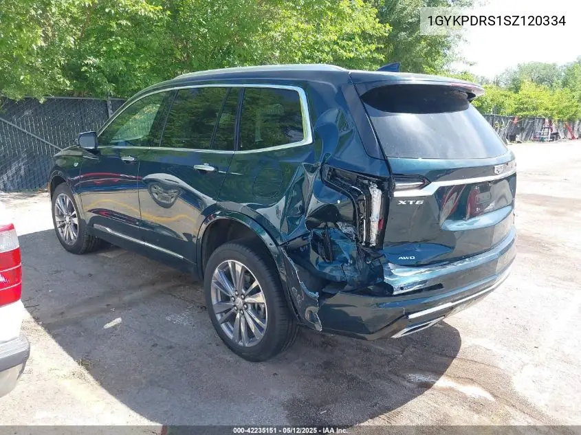 2025 Cadillac Xt6 Awd Premium Luxury VIN: 1GYKPDRS1SZ120334 Lot: 42235151