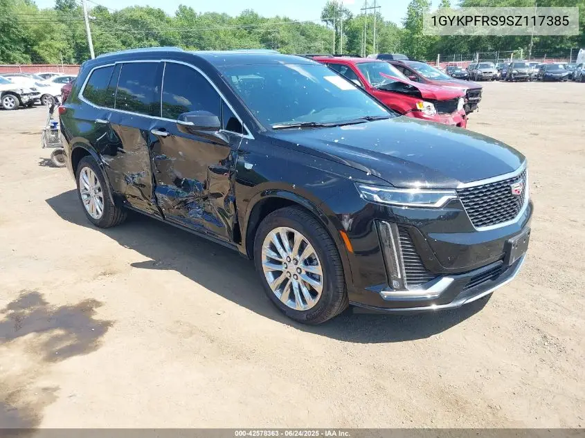 2025 Cadillac Xt6 Awd Premium Luxury VIN: 1GYKPFRS9SZ117385 Lot: 42578363