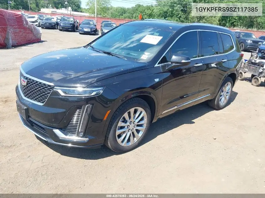 2025 Cadillac Xt6 Awd Premium Luxury VIN: 1GYKPFRS9SZ117385 Lot: 42578363