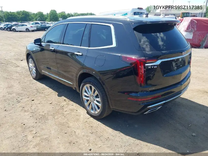 2025 Cadillac Xt6 Awd Premium Luxury VIN: 1GYKPFRS9SZ117385 Lot: 42578363