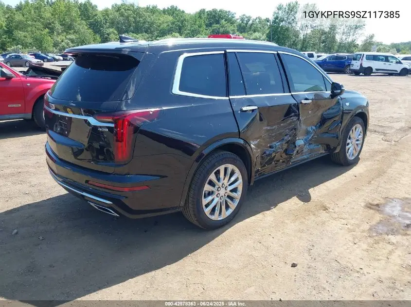 2025 Cadillac Xt6 Awd Premium Luxury VIN: 1GYKPFRS9SZ117385 Lot: 42578363