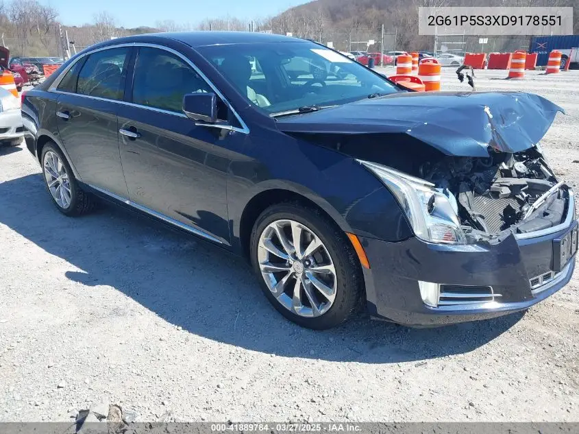 2013 Cadillac Xts Luxury VIN: 2G61P5S3XD9178551 Lot: 41889784